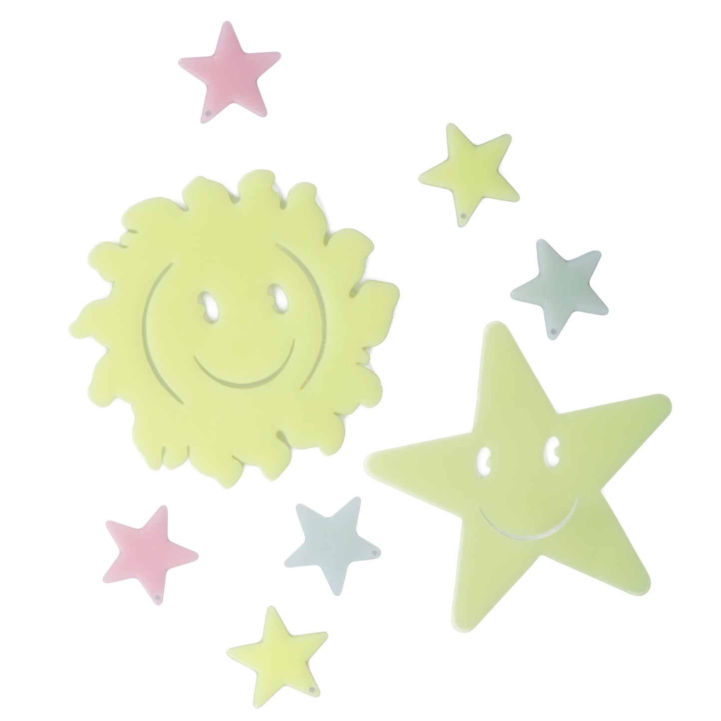 Glow In The Dark - Smiling Star & Smiling Sun