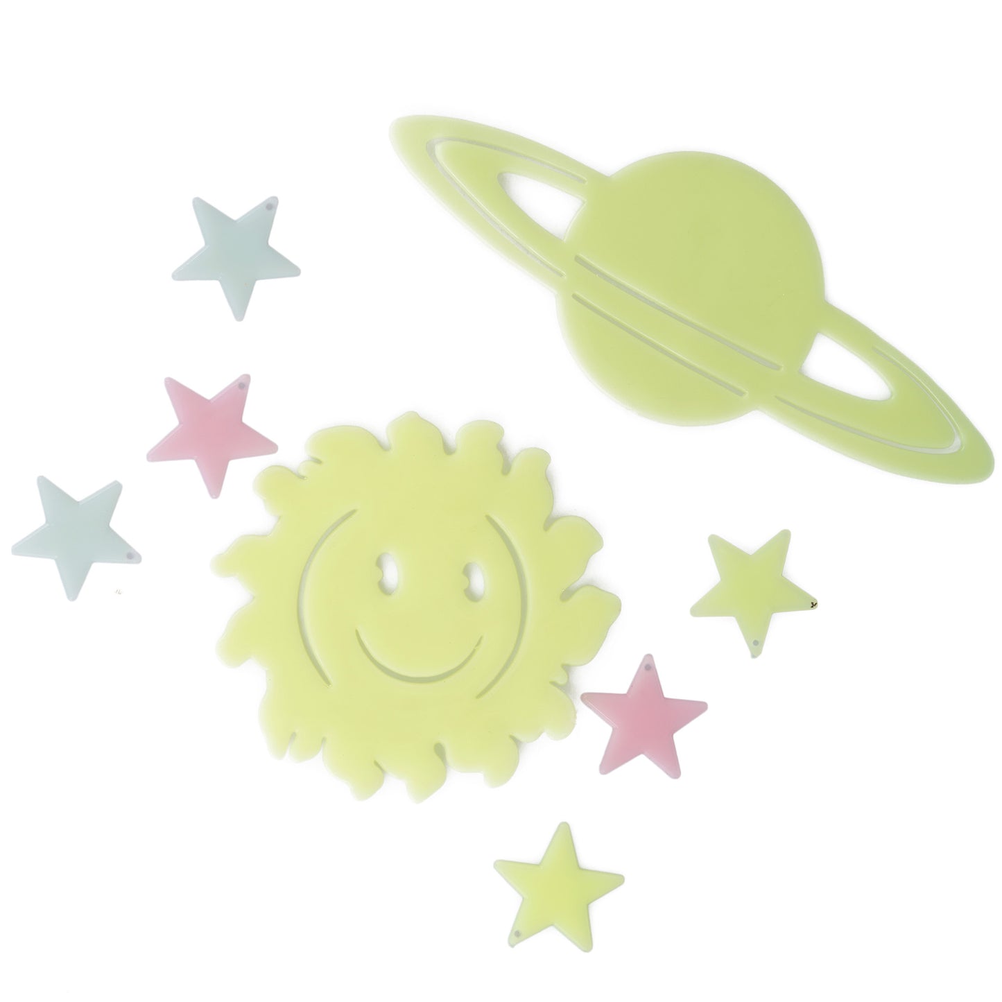 Glow In The Dark - Smiling Sun & Saturn