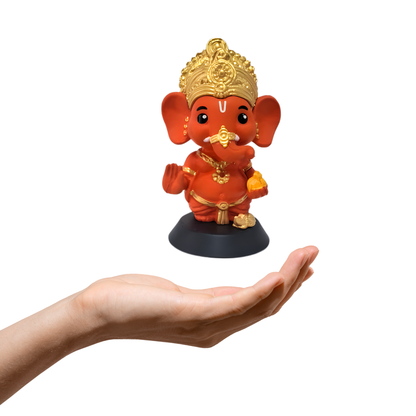SHREE GANESHJI IDOL - KESARI TONE