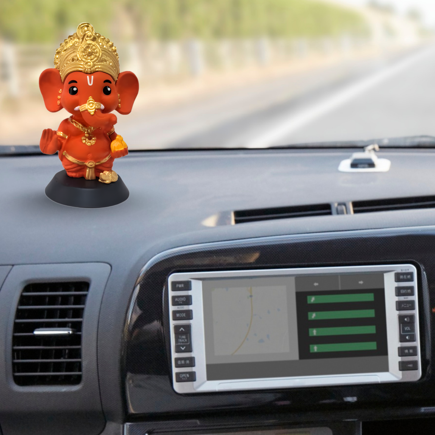 SHREE GANESHJI IDOL - KESARI TONE