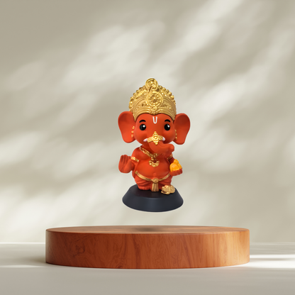 SHREE GANESHJI IDOL - KESARI TONE