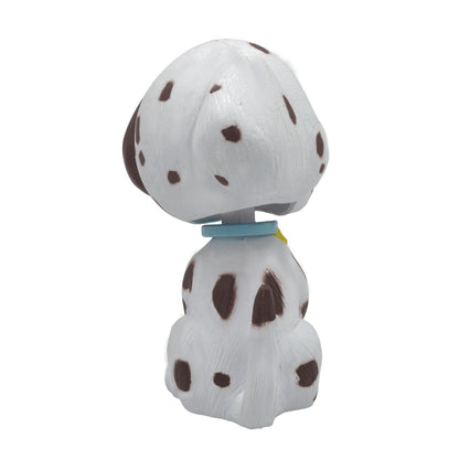 BOBBLEHEAD DOG - White & Brown