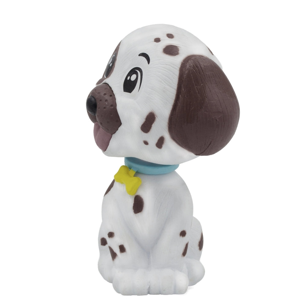 BOBBLEHEAD DOG - White & Brown