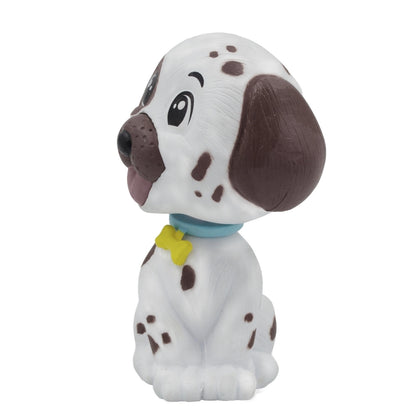 BOBBLEHEAD DOG - White & Brown