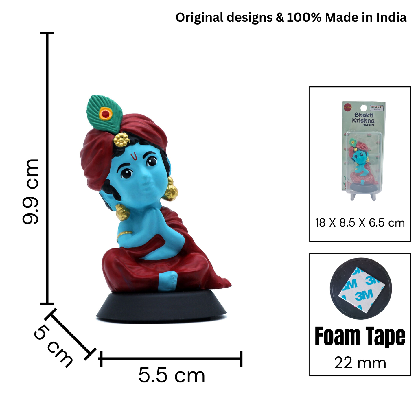 BHAKTI KRISHNA - BLUE TONE KRISHNA IDOL
