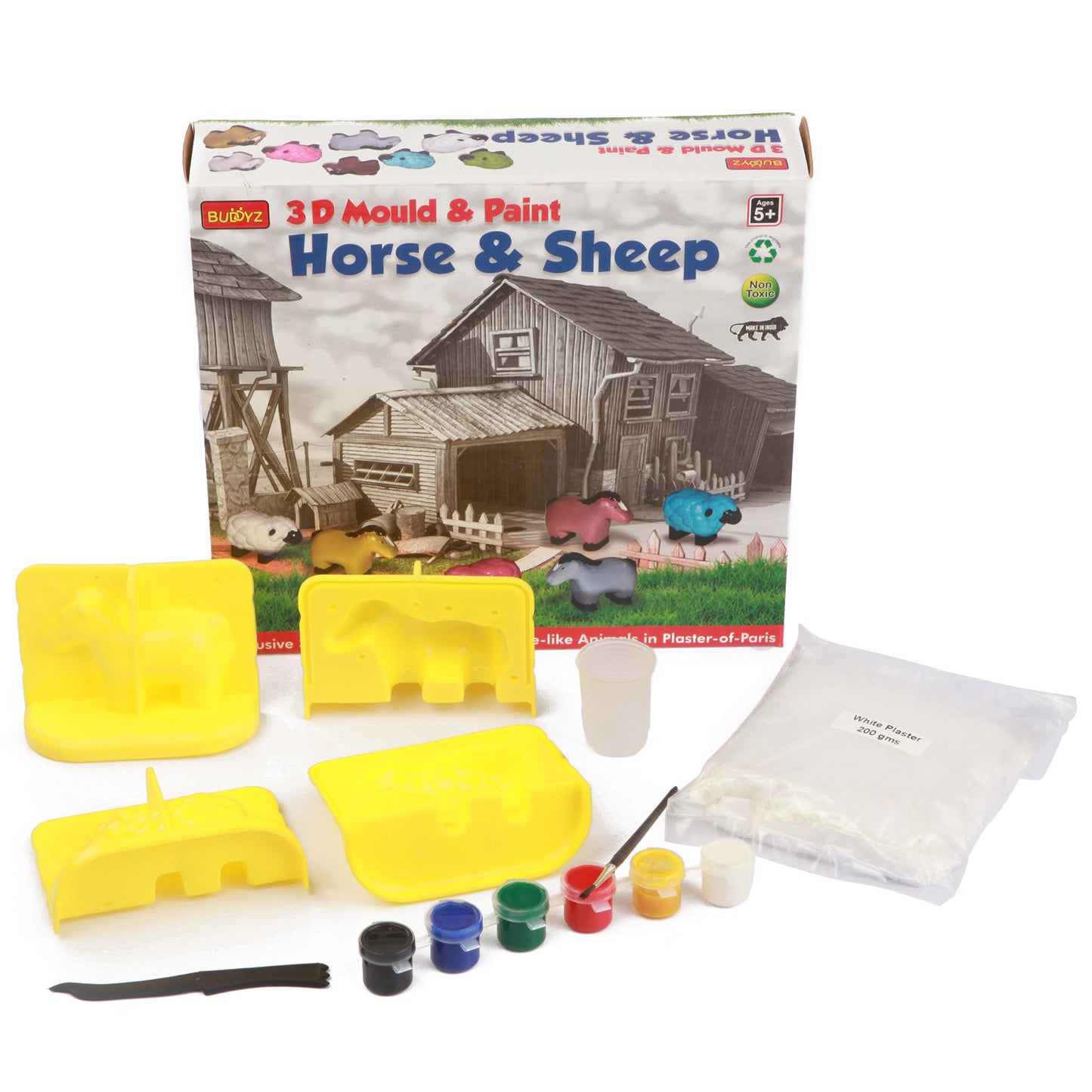 3D Mould & Paint- Horse & Sheep