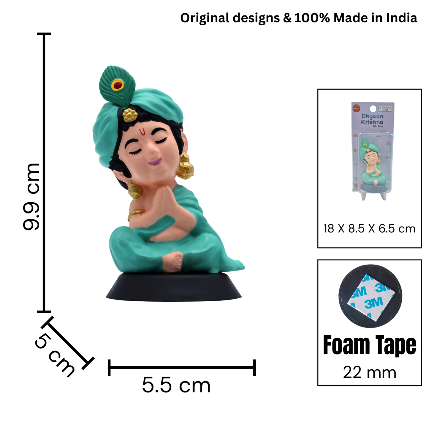 DHYAAN KRISHNA - SKIN TONE KRISHNA IDOL