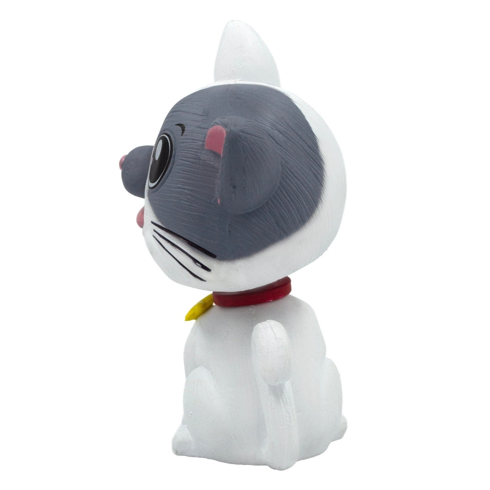 BOBBLEHEAD - CAT - White & Grey
