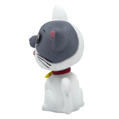 BOBBLEHEAD - CAT - White & Grey