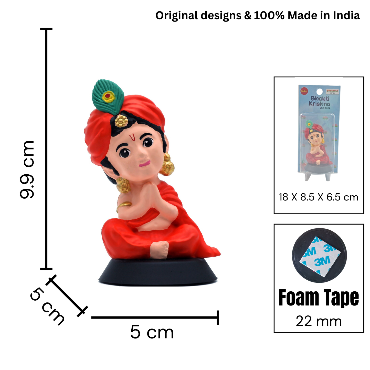 BHAKTI KRISHNA - SKIN TONE KRISHNA IDOL