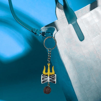 TRISHUL DAMRU - KEYCHAIN