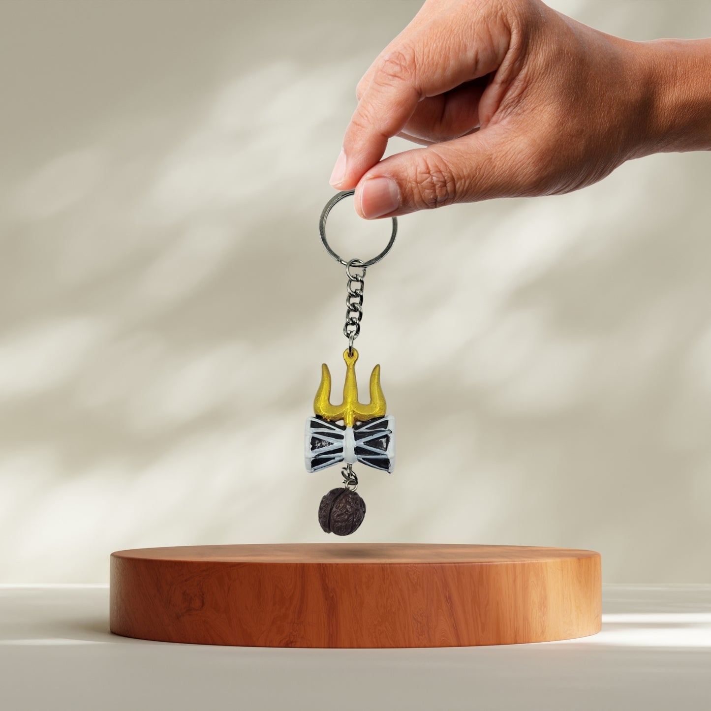 TRISHUL DAMRU - KEYCHAIN