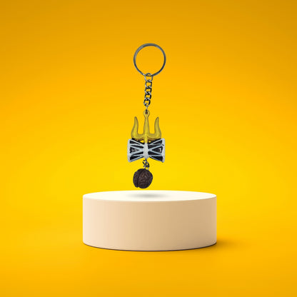 TRISHUL DAMRU - KEYCHAIN