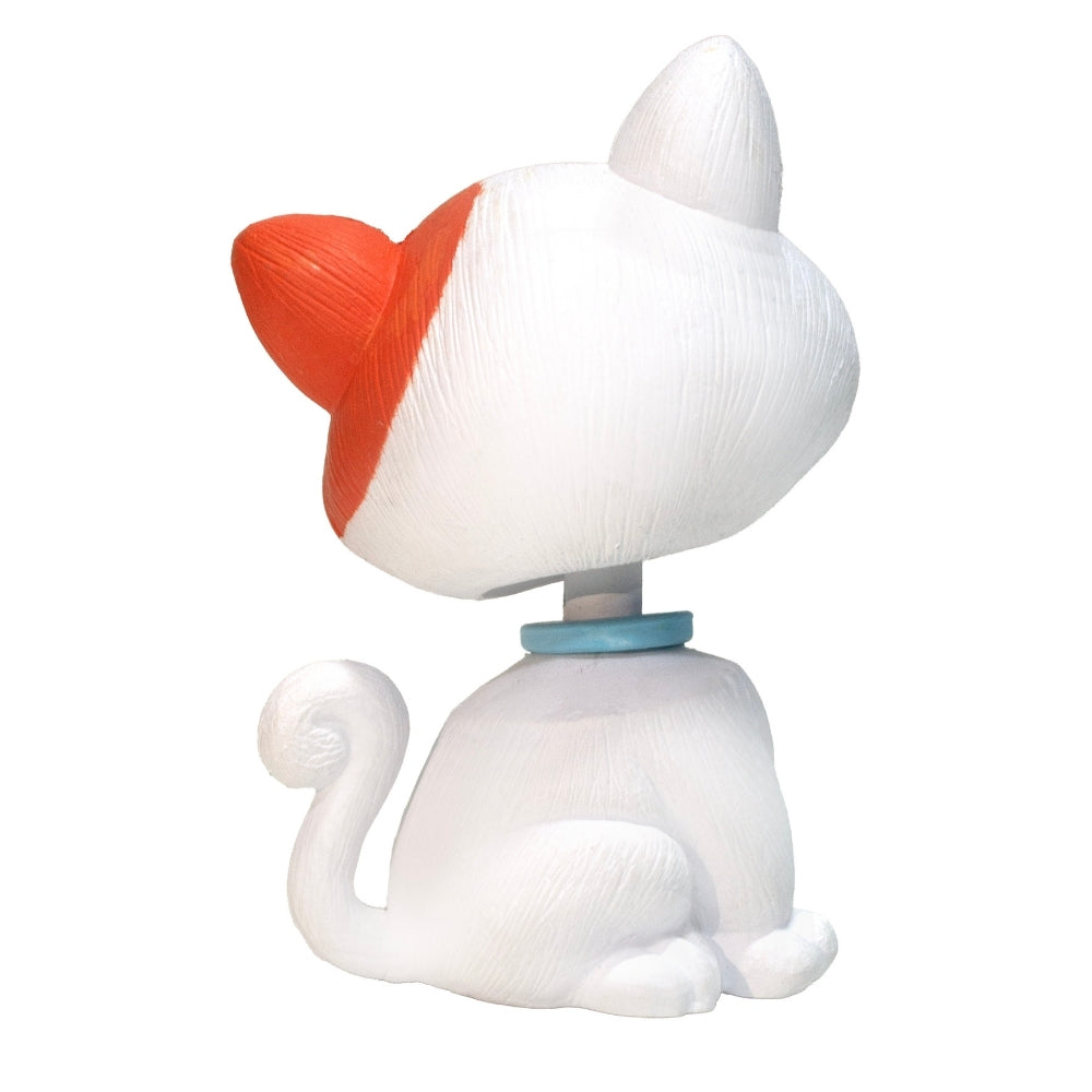 BOBBLEHEAD - CAT - White & Orange
