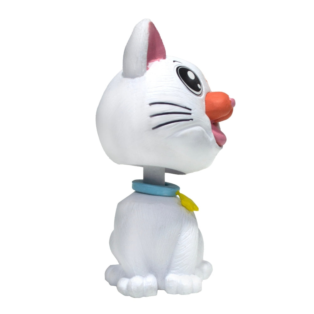 BOBBLEHEAD - CAT - White & Orange