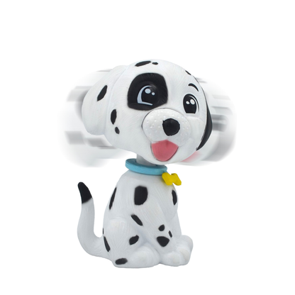BOBBLEHEAD DOG - White & Black