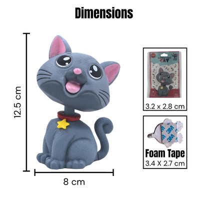 BOBBLEHEAD - CAT - Grey
