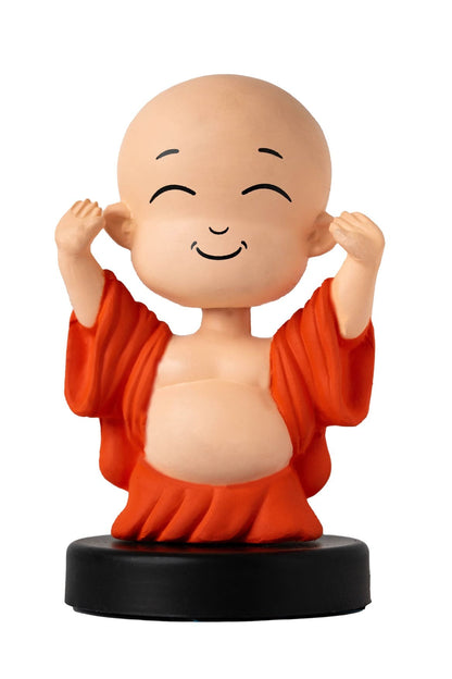 Happy Buddha bobblehead smiling decorative figurine